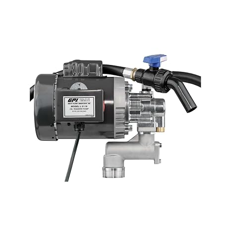 GPI - L5116 Heavy Duty Oil Transfer Pump for High Viscosity Fluids,16 QPM/4 GPM, 115/230 Volt AC (142100-01)