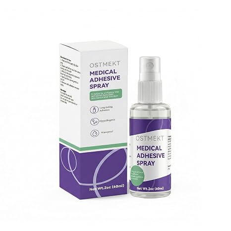 Medical Adhesive Spray - Strong Waterproof Skin Barrier for Ostomy Bags, Prosthetics & Wigs - Hypoallergenic, Long-Lasting Adhesion for Stoma Care