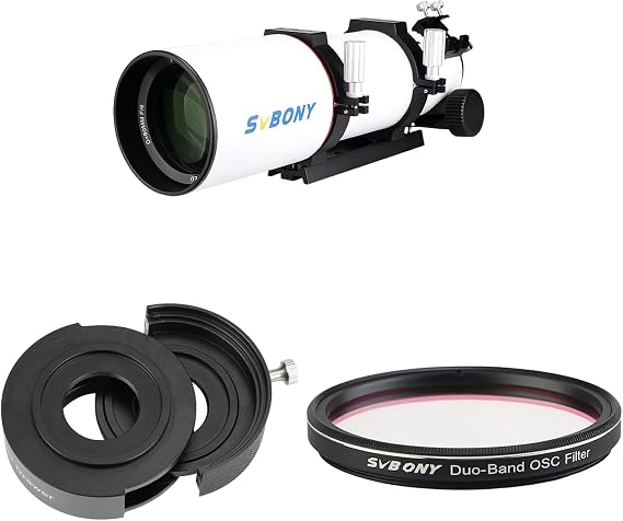 SVBONY SV550 APO Triplet Refractor 80mm F6 Bundle with SV226 Telescope Filter Drawer and SV220 Telescope Filter Dual-Band Nebula Filter