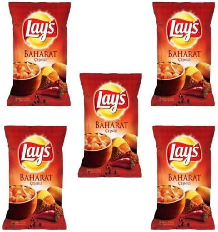 Lay's Baharat Çeşnili Cips, 98 gr x 5 Adet 6162706131155