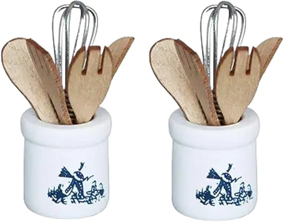 2 Set 1/12 Miniature Kitchen Utensils Dollhouse Decoration Accessories, Décor, Decorations