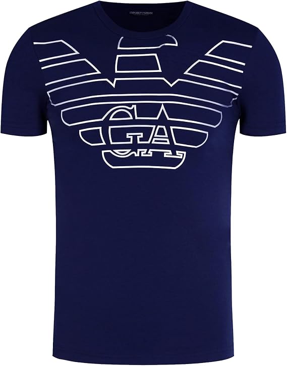 Emporio Armani 111035 9A595 Short Sleeve Crew Neck T-Shirt Dark Blue