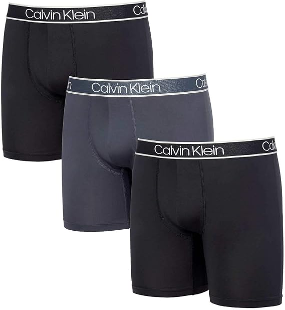 Calvin Klein Mens 3 Pack Microfiber Boxer Briefs