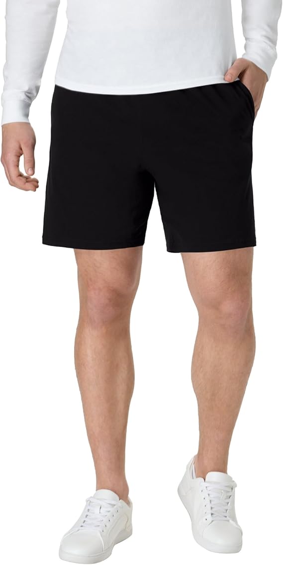 Hanes Men's Shorts, Essentials Short with Pockets, Gym Shorts for Men, Men's Athletic Shorts, 7.5"