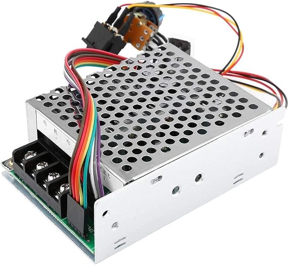 PWM DC Motor Speed Controller 10V-55V Forward Reverse Switch with LED Display Reversible 60A Control Module for Brushed Motors Fans