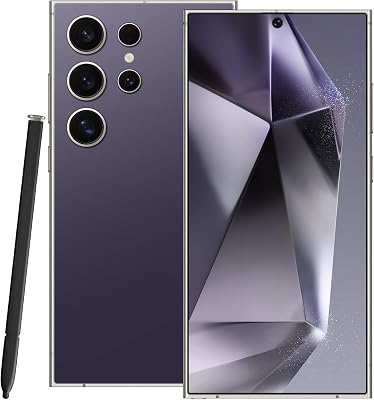 Unlocked Android Cell Phones, X24 Ultra 5G Mobile Phones, Unlocked Smart Phone, 8GB256GB128GB, 48MP108MP Camera, 6.8 HD Display, 6800 mAh Battery, Dual SIMUS Version Deep Violet