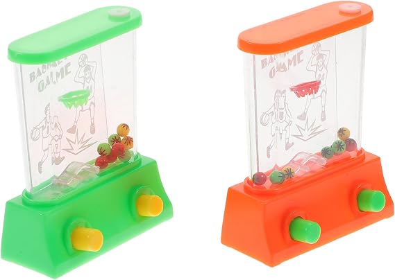 Alasum 2pcs Seaplane Mini Toys Basketball Aqua Toys Water Games Handheld Water Ring Toys Basketball Toys Vintage Toys Arcade Water Games | 水輪投げおもちゃ 解消おもちゃ 軽量設計 子供 キッズ向け 自動給水式水撃水機 2個 ランダムカラー
