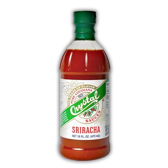Crystal Sriracha Hot Sauce, 16 oz, Jalapeno & Garlic