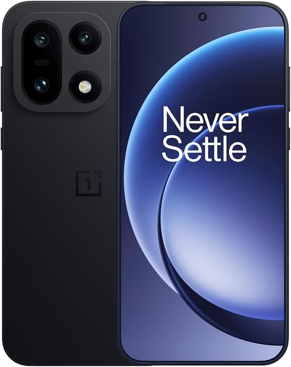 OnePlus 15, 12GB RAM + 256GB Storage, Dual-SIM, Unlocked Android Smartphone, Snapdragon 8 Elite Gen 5, 7300mAh Battery, Infinite Black