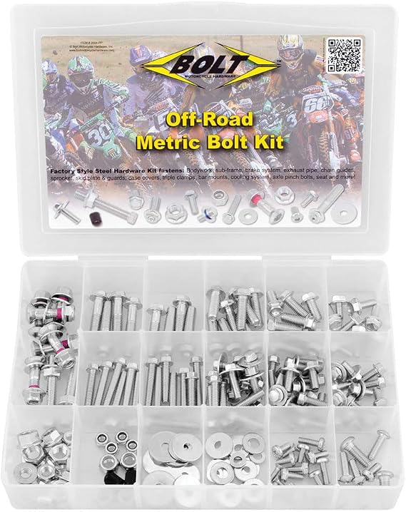 Bolt Motorcycle Hardware (2004-PP) Japanese Off-Road Metric Universal Bolt Kit
