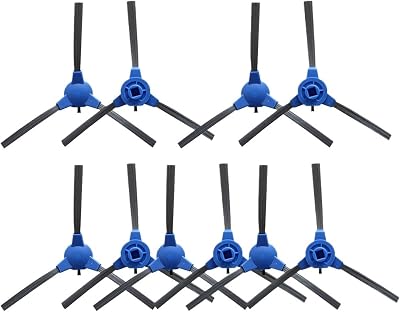 610Pcs Side Brushes Parts, Compatible for Solac Lucid I10, Robot Vacuums Cleaner Replacement Accessories.10pcs