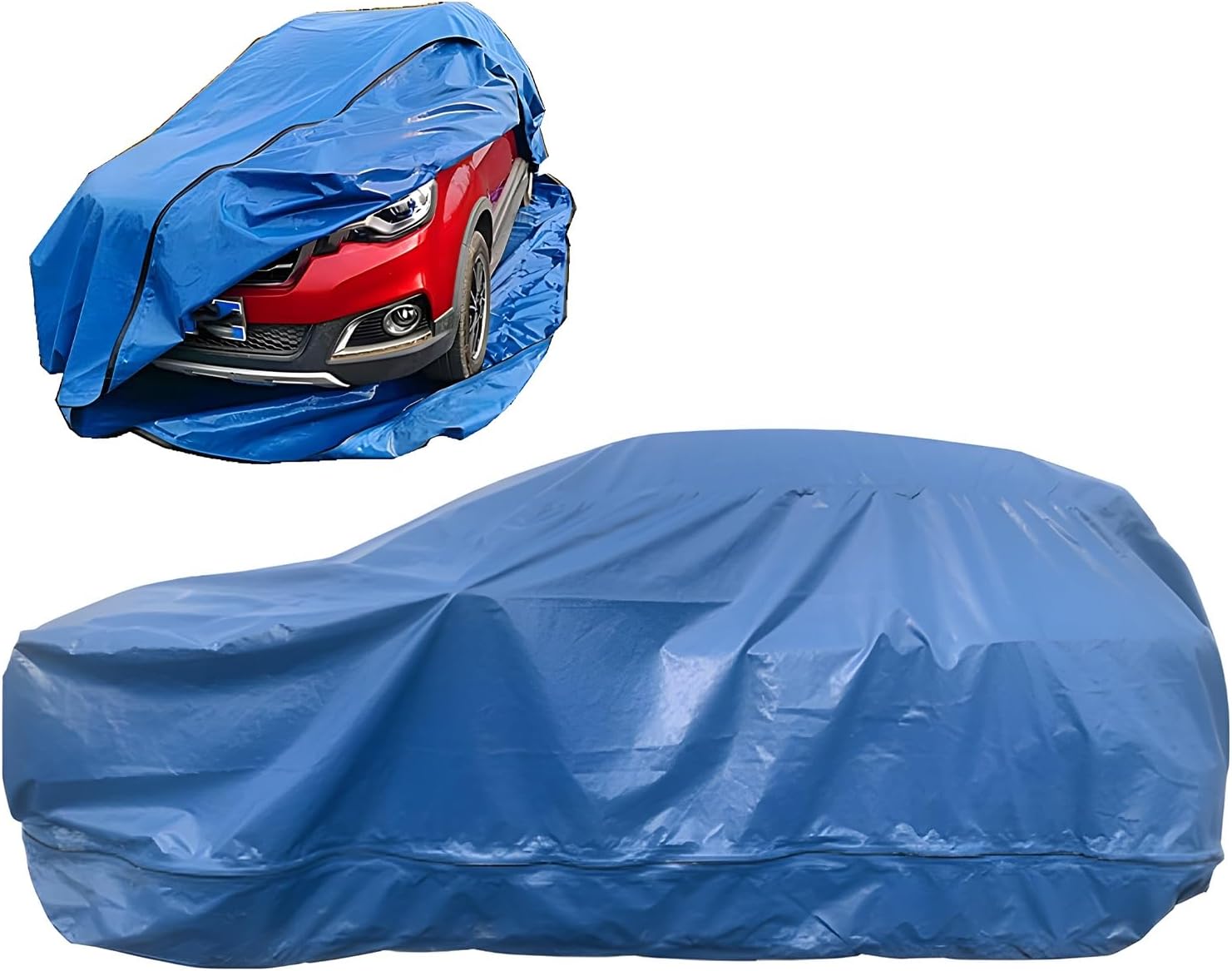 Car Cover Fully Enclosed Sealed Car Flood Cover, Reusable Plastic Car Cover, Protective Cars From Being Flooded, for Most Cars SUVs(Small)