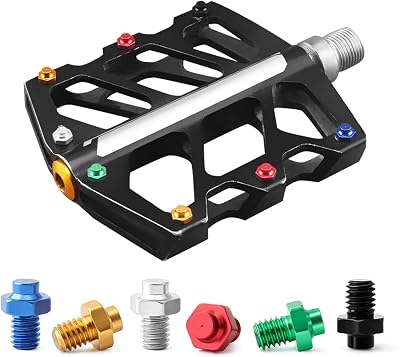 10pcs Bicycle Universal Pedal Screw, Bike Pedal Bolts Screw M4 x 8mm- Anti Slip Mountain Bicycle Pedal Screws Pins