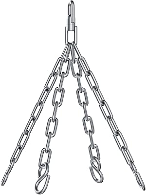 RDX Heavy Duty Boxing Punching Bag Iron 4 Panel Chains Wall Mount Punching MMA Training Hanger