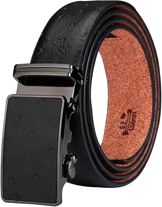 maikun Ratchet Belts for Men, Silde Leather Belts for Men 35mm Wide