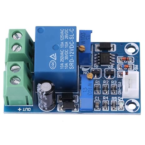 Undervoltage Cut Off Module, 12V Battery Low Voltage Cut Off Automatic Switch Battery Charging Board Circuit Undervoltage Controller Module