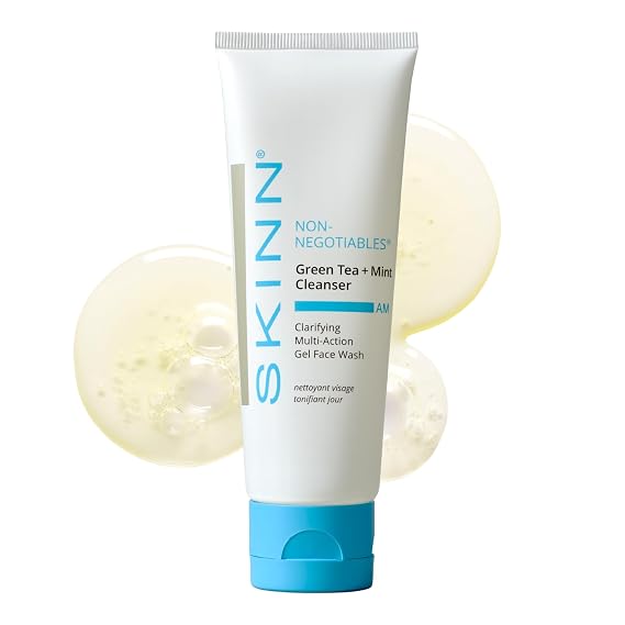 SKINN Morning Face Wash - Green Tea + Mint Cleanser - 4oz