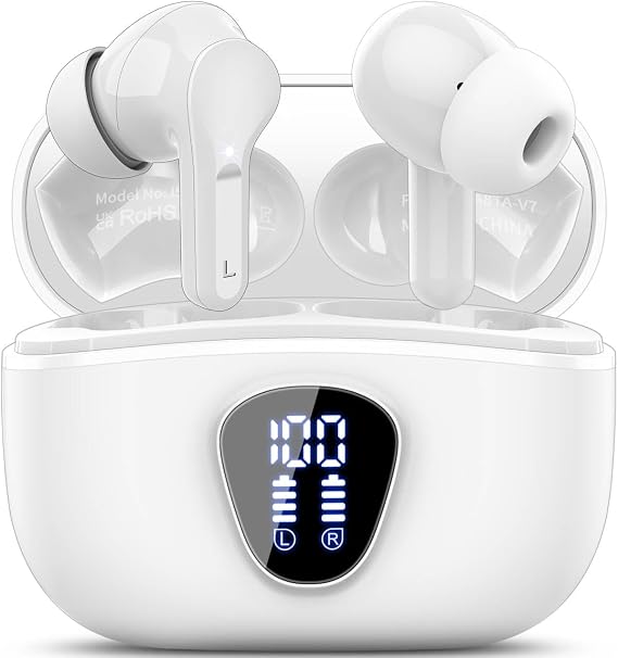 Wireless Earbuds, Bluetooth 5.4 Headphones HiFi Stereo, Bluetooth Earbuds