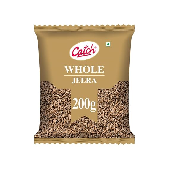 Catch Cumin Seeds Whole 200g (7.05 oz) | Authentic Whole Jeera for Indian Mexican & Middle Eastern Cooking | Non-GMO & Aromatic | Fresh Hand-Picked Spice