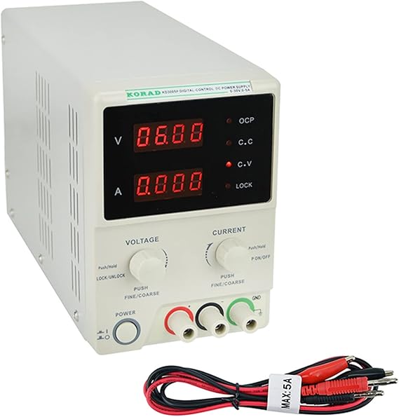 KORAD KD3005P - Programmable Precision Variable Adjustable 30V, 5A DC Linear Power Supply Digital Regulated Lab Grade...