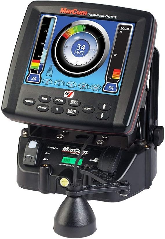 MarCum LX-7Li Lithium Combo Sonar System | High-Definition Ice Fishing Fish Finder | Advanced Sonar with Lithium Battery | Premium Fishing Gear