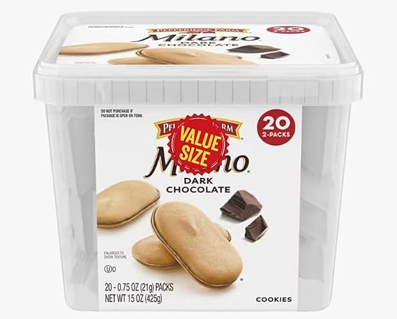 Cookies, Dark Chocolate, 2 Cookies Per Pack, 20 pk./0.75 oz.