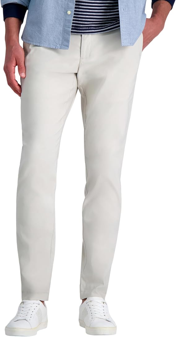 Haggar Men's Life KhakiTM Slim Fit Flat Front Flex Pant