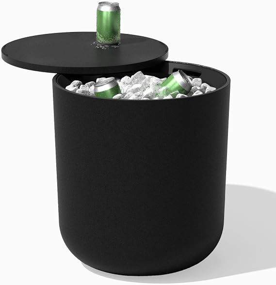 Veradek Kona Cooler Side Table - Outdoor Cooler Table and Ice Chest