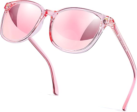 Myiaur Polarized Sunglasses for Women with UV400 Protection Mirrored Lens | Trendy Square Frame Big Oversized Reflective Shades for Daily Wear Driving Beach Travel Outdoor Activities Reduce Glare