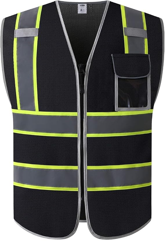 JKSafety Hi-Vis Multiple Pockets Lite MESH Lining Meets ANSI/ISEA Standards