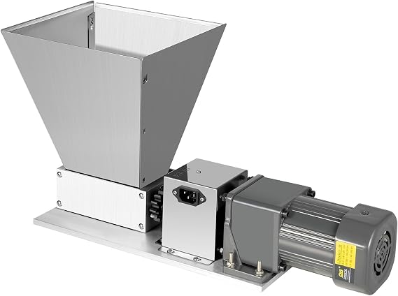 Electric Grain Mill Grinder,Commercial Corn Mill Grinder Machine Feed Mill Wheat Grinders,4 Litre Capacity,6"X1.5"Malt Crusher Dry Grain Grater, Adjustable Gap, Home Brewer For Grains, Beans