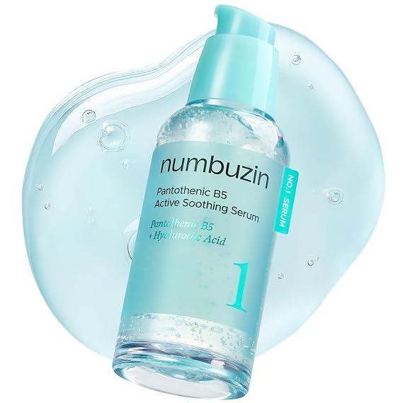 numbuzin No.1 Serum | Pantothenic B5 Active Soothing Serum | Soothing, Hydrating | Pantothenic Acid, Niacinamide | Excess Oil Control, Reduces Breakouts, Acne | Oily, Acne-Prone Skin | 1.69 fl. oz.