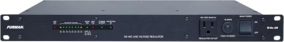 Furman M-8XAR Standard Level Voltage Regulator, Power Conditioner, 120 Volt, 15 Amp