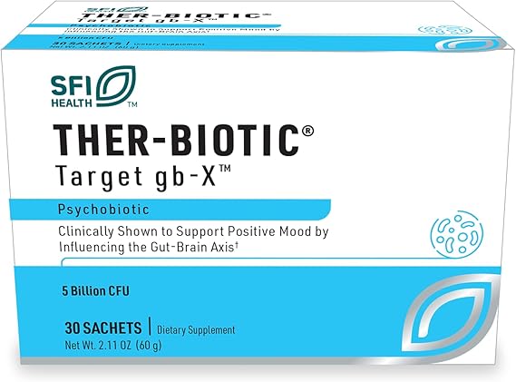 Klaire Labs SFI Health Probiotic Powder, 30 Packets | Target gb-X with Bifidobacterium & Lactobacillus, Clinically Demonstrated to Promote Positive Mood