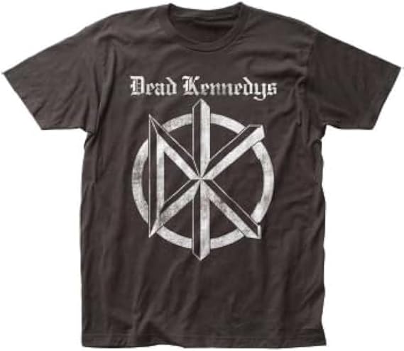 2Bhip Dead Kennedys DK Logo Punk Rock T Shirt Black | Officially Licensed Dead Kennedys Merch, 100% Cotton, Unisex, Graphic Tee, Vintage Style Distressed, Punk Rock