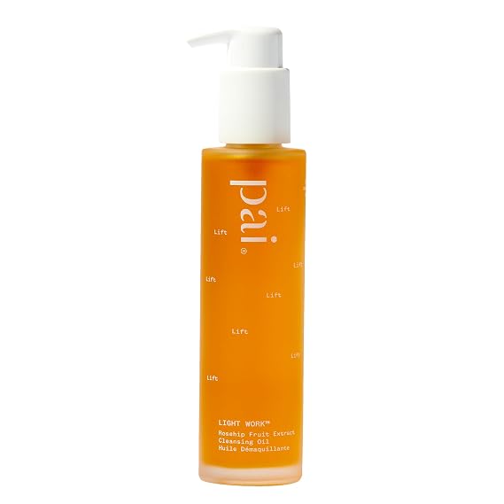 PAI SKINCARE - Light Work Organic Rosehip Fruit Extract Cleansing Oil | Natural, Vegan, Sensitive Skincare (3.3 fl oz | 100 mL)
