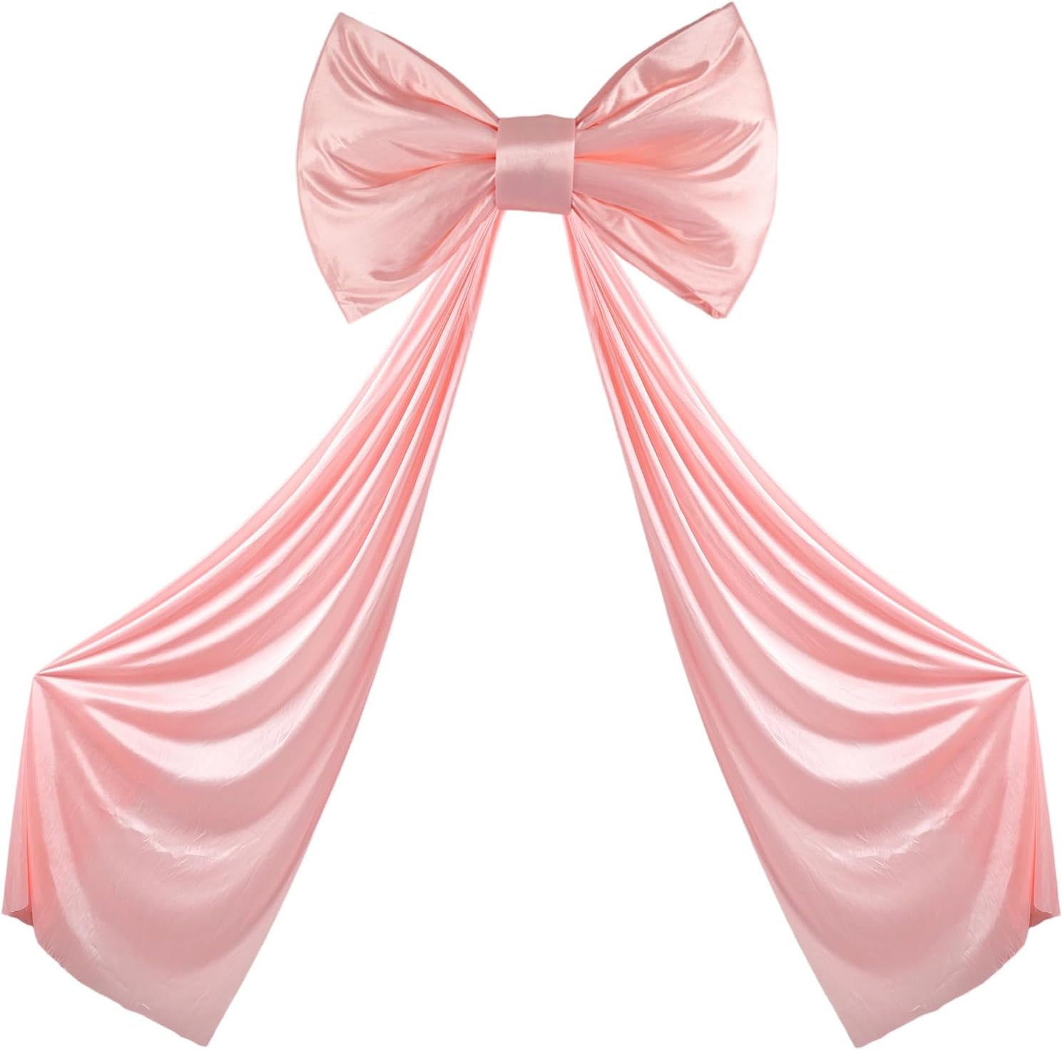 Pink Bow Decor Large Bows with Giant Ribbon for Coquette Room Decor, Birthday Party Wedding Christmas Backdrop Wall Decorations 59x19 Inch
