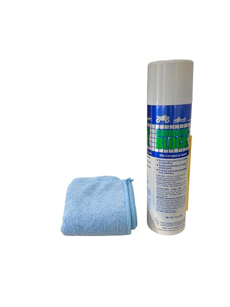 Corrosion Block,12-Ounce Aerosol with Microfiber Towel