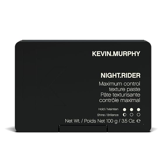 KEVIN.MURPHY NIGHT.RIDER - Strong Hair Paste - For All Hair Types - Hair Moulding Paste - Boosts Hair Shine - Strong Hold Hair Care - Matte Texture - Travel Size - 100 g / 3.5 oz