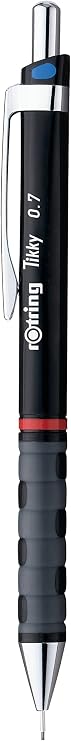 Rotring Tikky Mechanical Pencil, 0.7 mm, Black, Single (1904696)