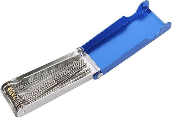 Utoolmart 13 in 1 Welding Tip Cleaner Nozzle Cleaner Gas Welding Brazing Cutting Torch Tip Cleaner Needle With Metal Shell 1 Set