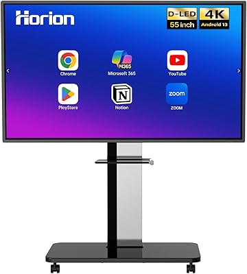 55 Inch Smart Board, Interactive Whiteboard, 4K UHD Touch Screen Digital Board, Digital Electronic Smartboard for Classroom,Office & Conference Rooms,Open App EcosystemBoard & Wall Mount Only