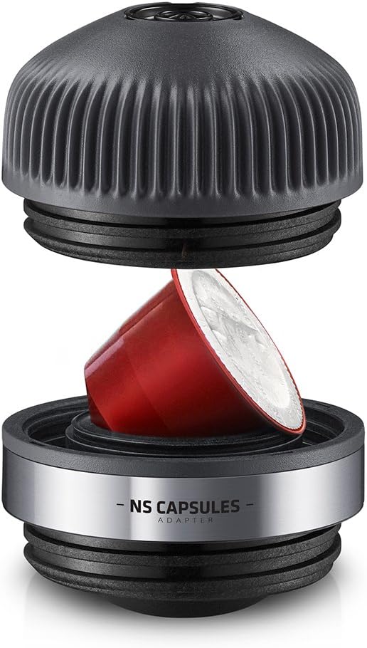 WACACO Nanopresso NS Adapter, Accessories for Nanopresso Portable Espresso Machine, Compatible with NS Capsules, Perfect for Traveling, Camping or Office Use
