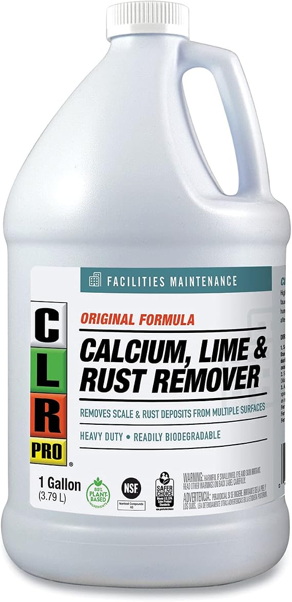 CLR PRO CL4PRO Calcium, Lime and Rust Remover, 1 gal Bottle, 4/Carton