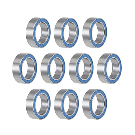 uxcell MR128-2RS Deep Groove Ball Bearings 8mm Inner Dia 12mm OD 3.5mm Bore Double Sealed Chrome Steel Blue Seal Z2 10pcs