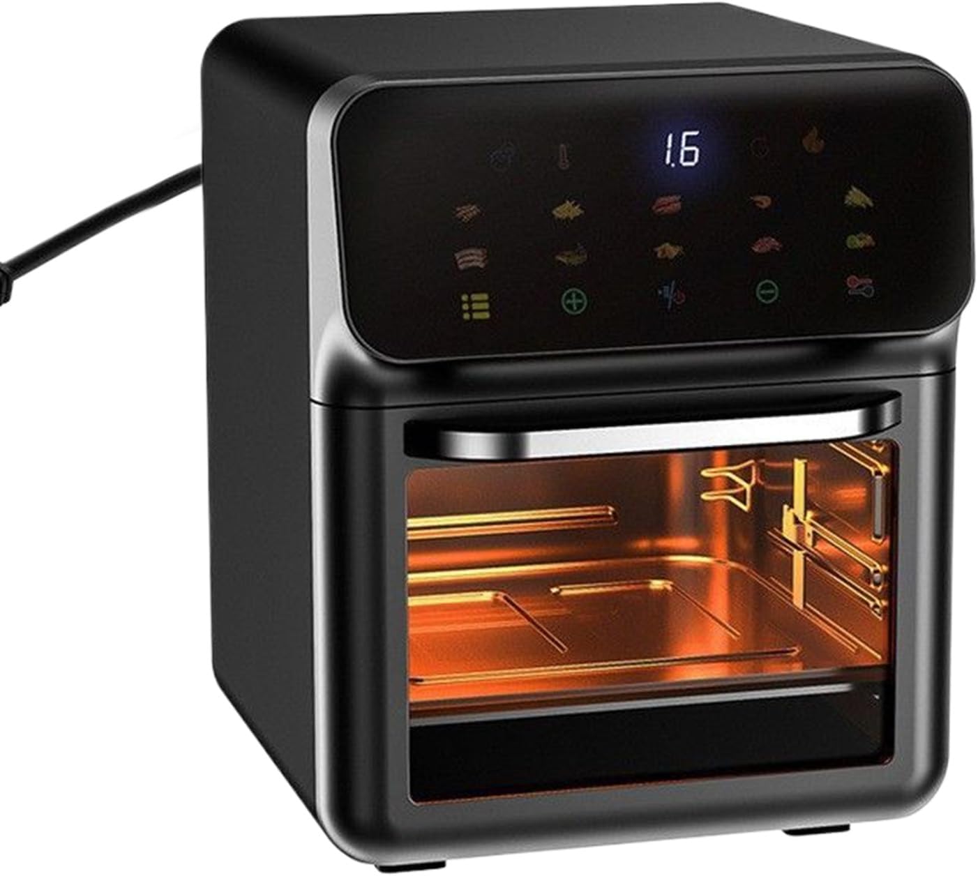 Countertop Oven Air Fryer Combination | Countertop Air Fryer Toaster,15 Liter 2 Shelves Dryer Oven Grill Cooking Device Pizza Potato Frying Chicken