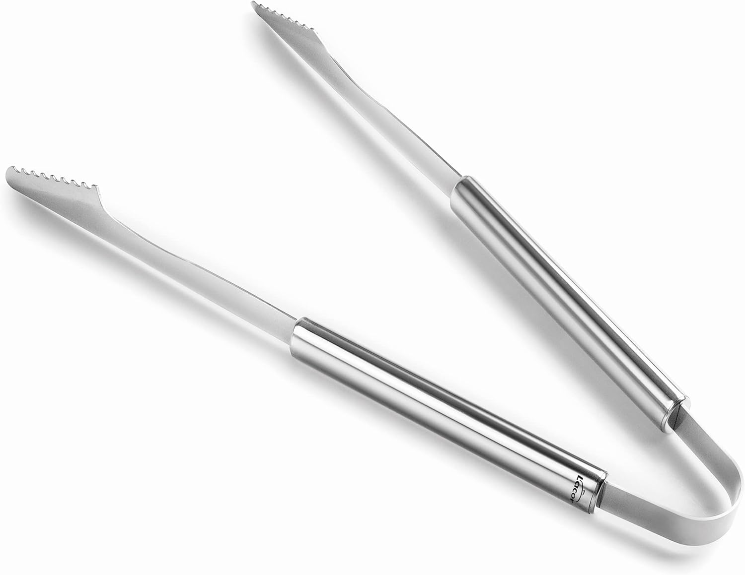 Lacor - 60265 - Stainless Steel BBQ Tong, Ideal for Catching Meat, Ergonomic Handle, Dishwasher Safe, 43.5 cm, Stainless Steel