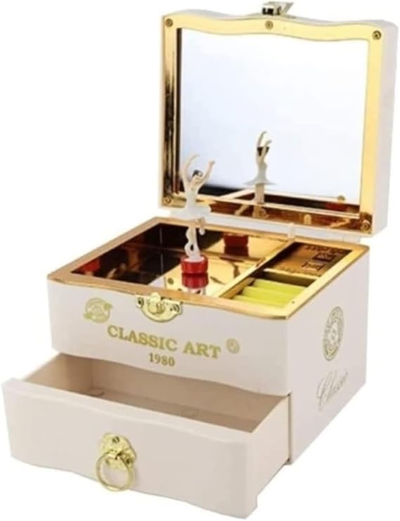 OXOAMP Musical Boxes Ballerina Jewelry Box Musical Box with Spinning Princess Plastic Music Box for Women Kids Girls Friends for Family