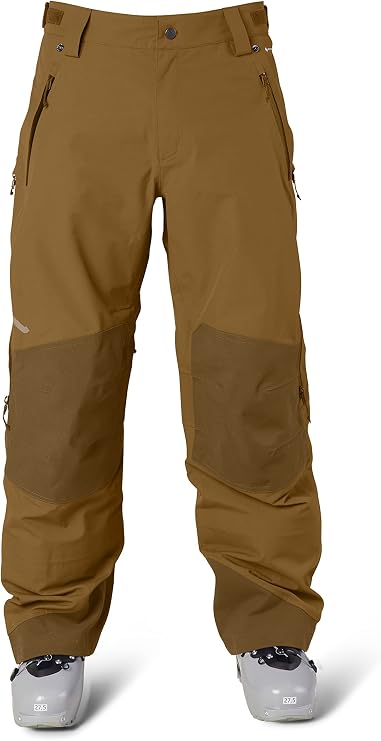 Flylow Men's Chemical Pant Waterproof Breathable Ski and Snowboard Pants - Rye - Large