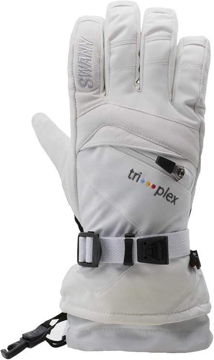 SWANY Women's X-Change Sports Moisture-Wicking Quick-Drying Warm Durable Flexible Leather Winter Gloves